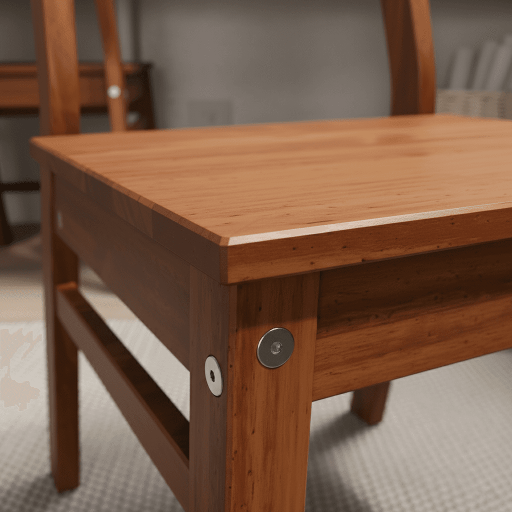 Solid wood dining chair joint
